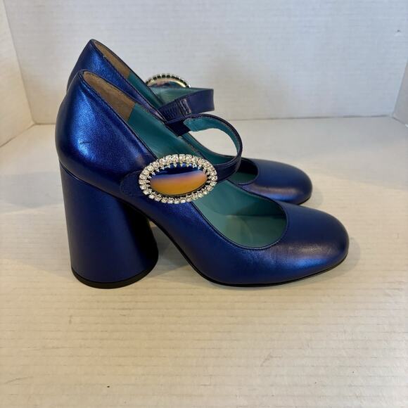 Valentina Rangoni Tonda Mary Jane‎ Pump Size 7 Made In Italy - Picture 6 of 11
